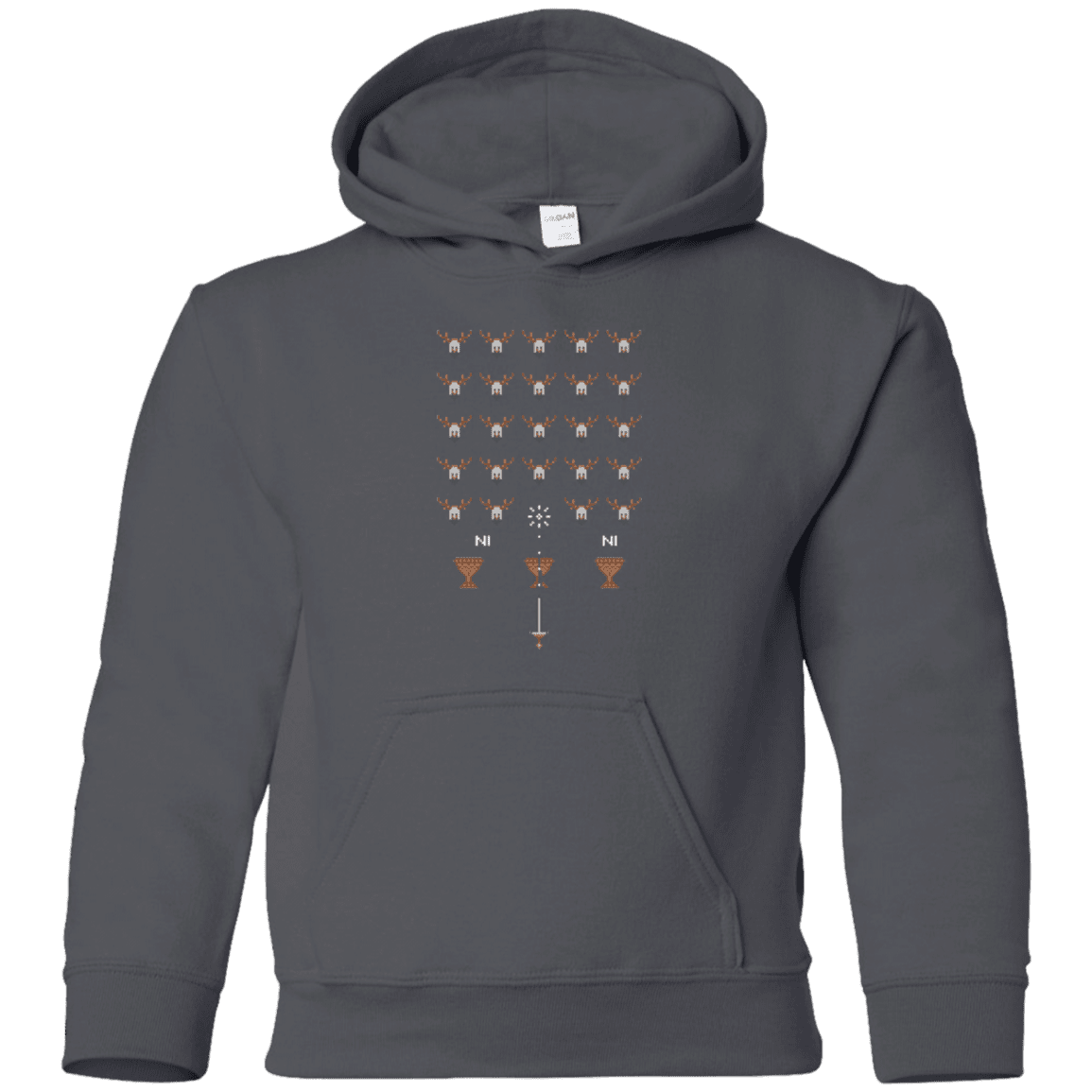 Sweatshirts Charcoal / YS Space NI Invaders Youth Hoodie