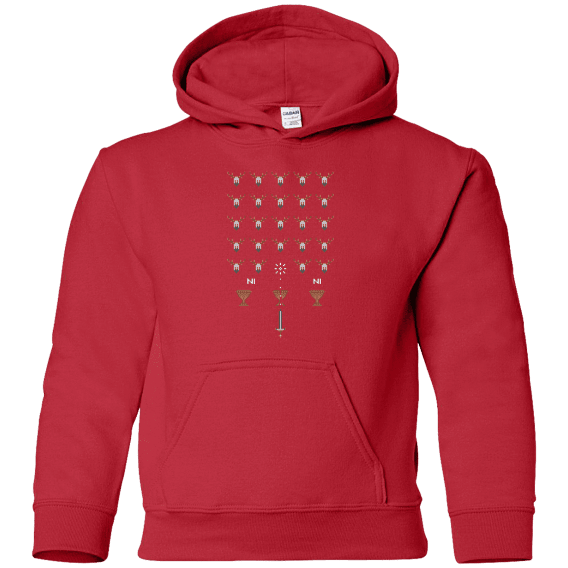Sweatshirts Red / YS Space NI Invaders Youth Hoodie