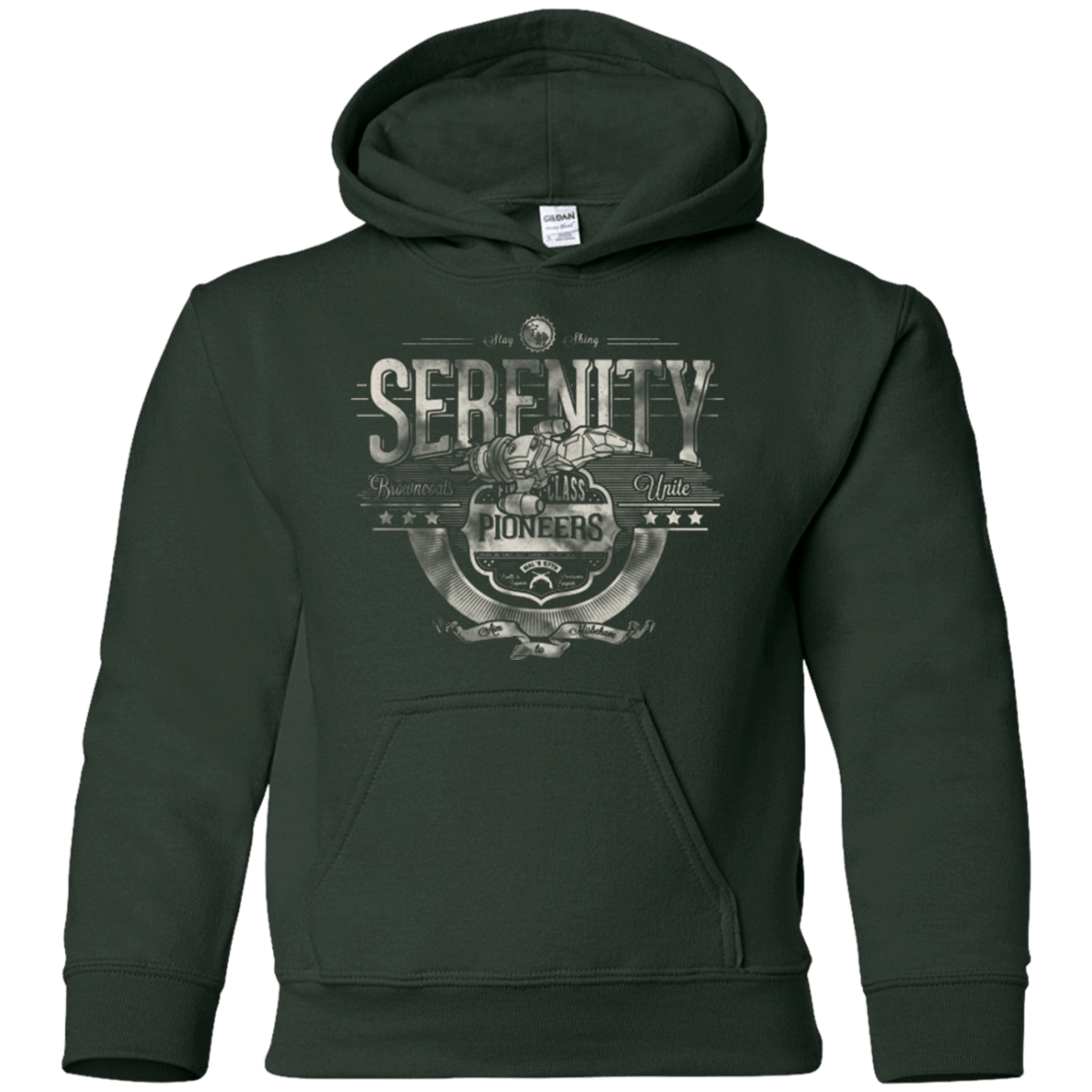 Sweatshirts Forest Green / YS Space Pioneers Youth Hoodie