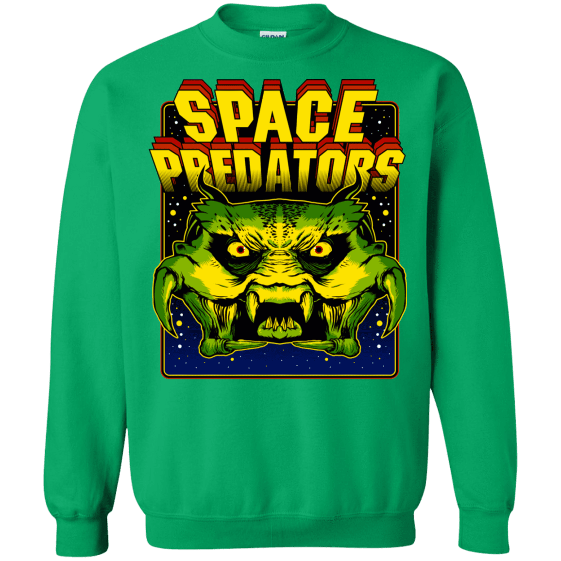 Sweatshirts Irish Green / S Space Predator Crewneck Sweatshirt