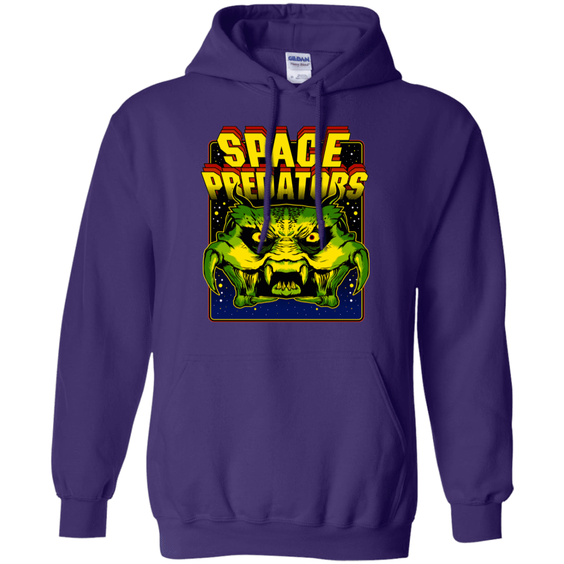 Sweatshirts Purple / S Space Predator Pullover Hoodie