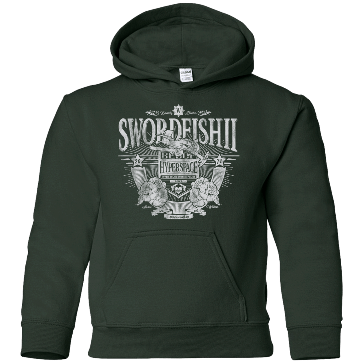 Sweatshirts Forest Green / YS Space Western Youth Hoodie