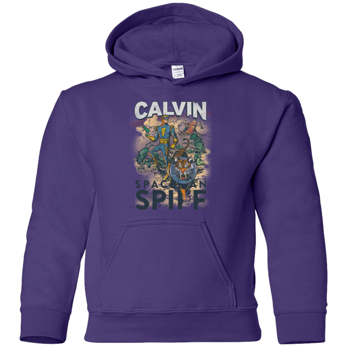 Sweatshirts Purple / YS Spaceman Spiff Youth Hoodie