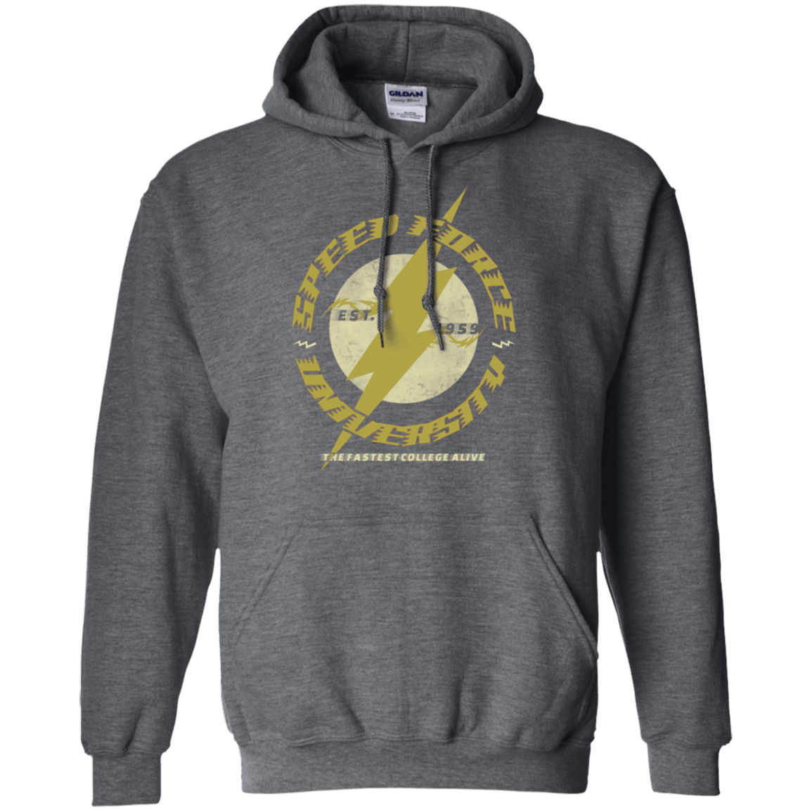 Sweatshirts Dark Heather / Small Speed Force University Pullover Hoodie
