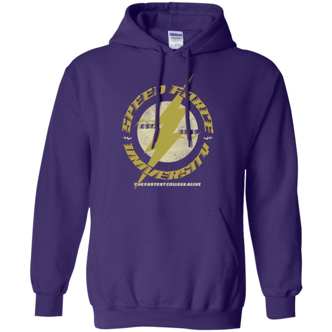 Sweatshirts Purple / Small Speed Force University Pullover Hoodie
