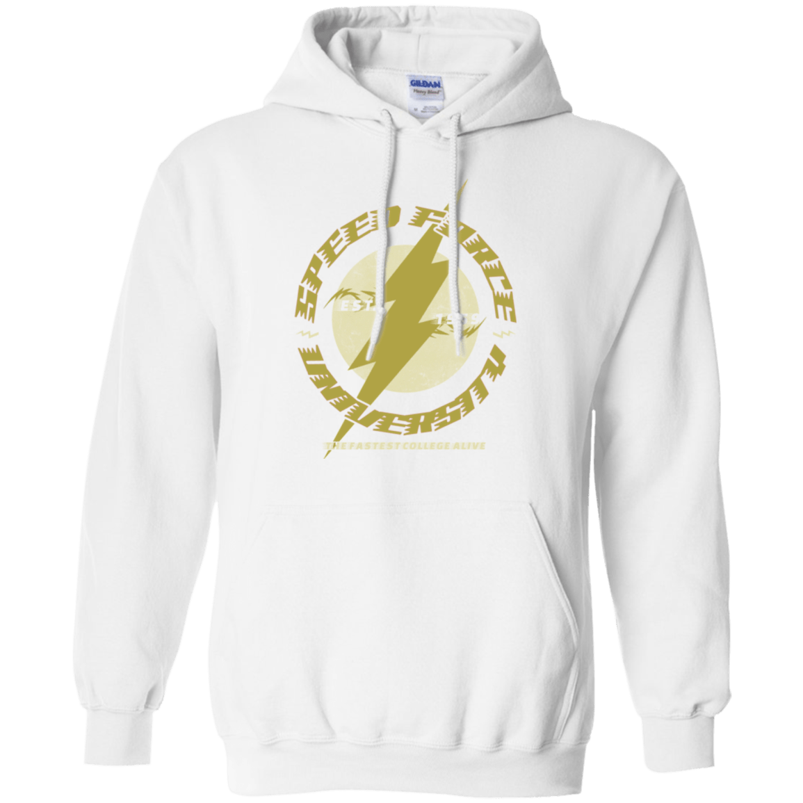 Sweatshirts White / Small Speed Force University Pullover Hoodie