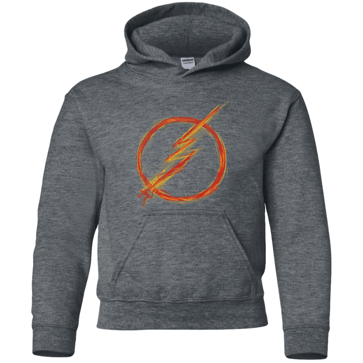 Sweatshirts Dark Heather / YS Speed Lightning Youth Hoodie