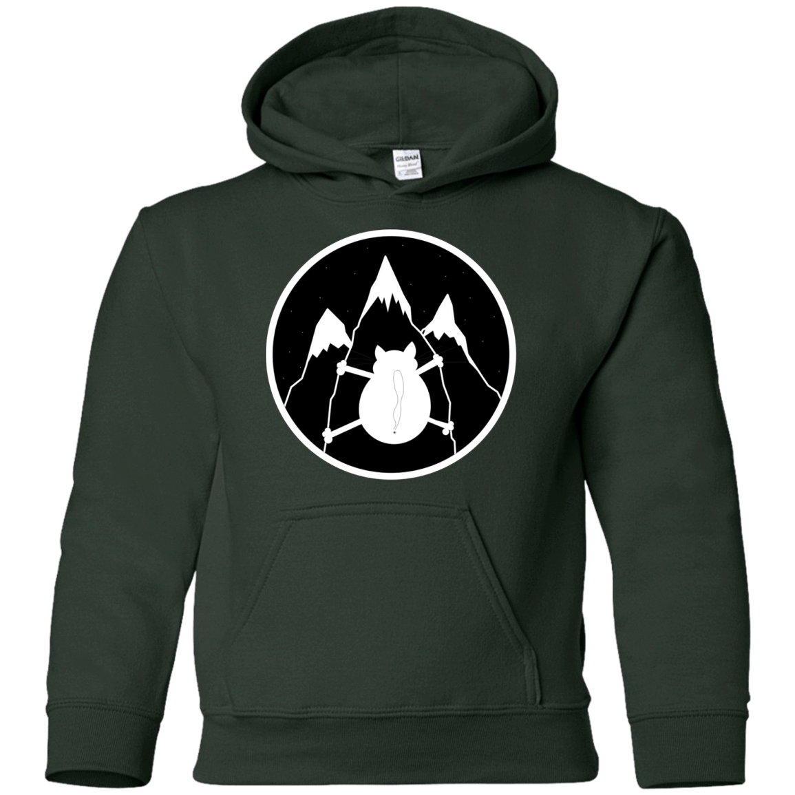 Sweatshirts Forest Green / YS Spider Cat Youth Hoodie