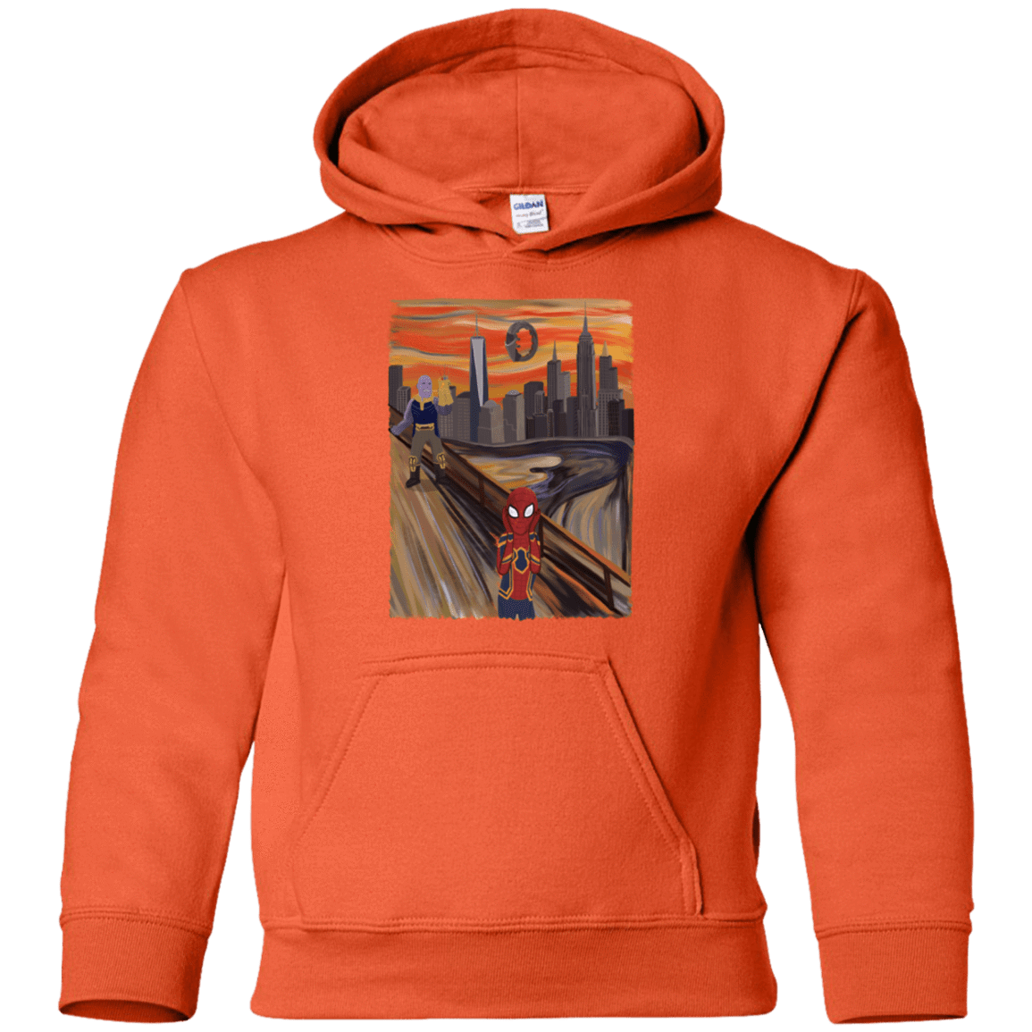 Sweatshirts Orange / YS Spider Scream Youth Hoodie