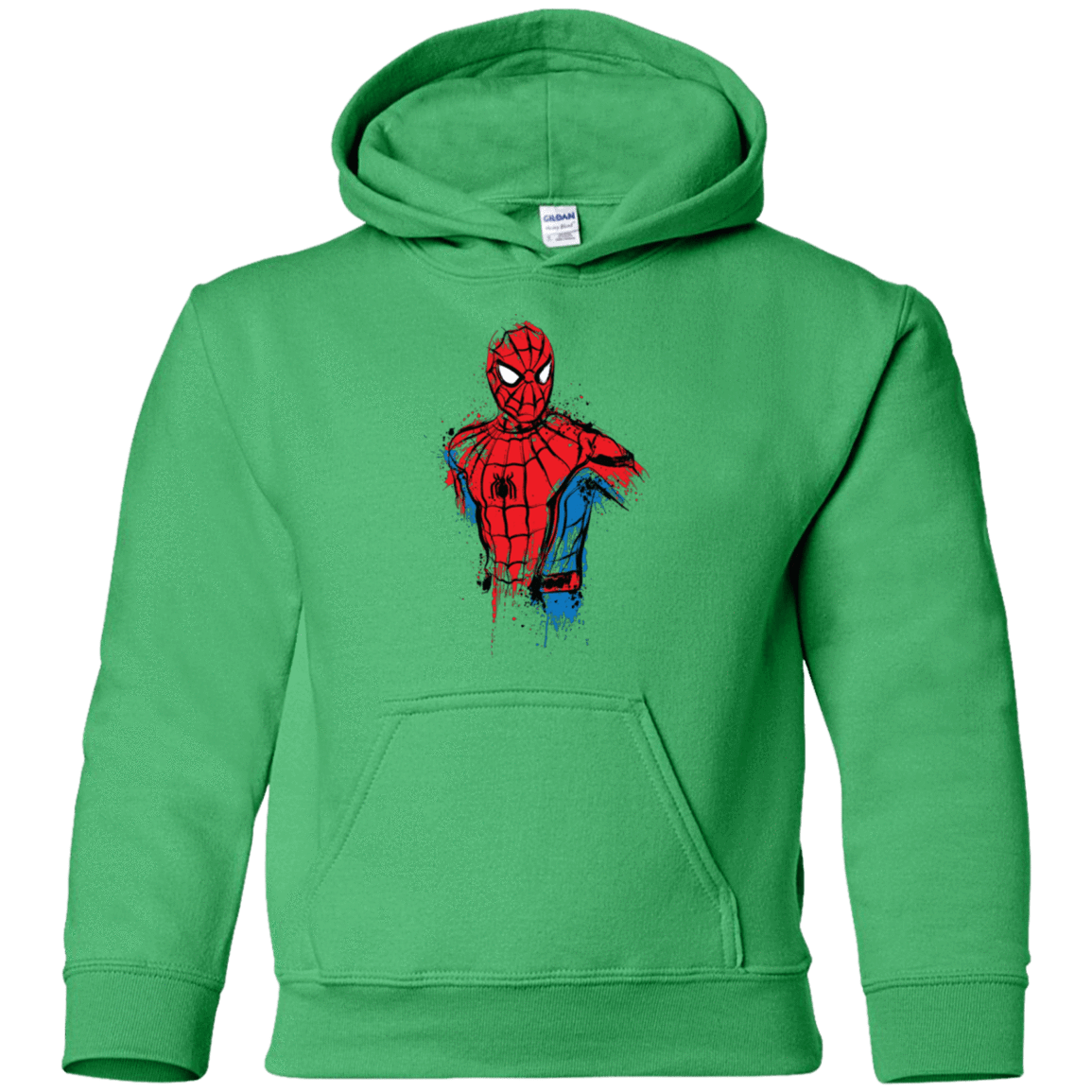 Sweatshirts Irish Green / YS Spiderman- Friendly Neighborhood Youth Hoodie
