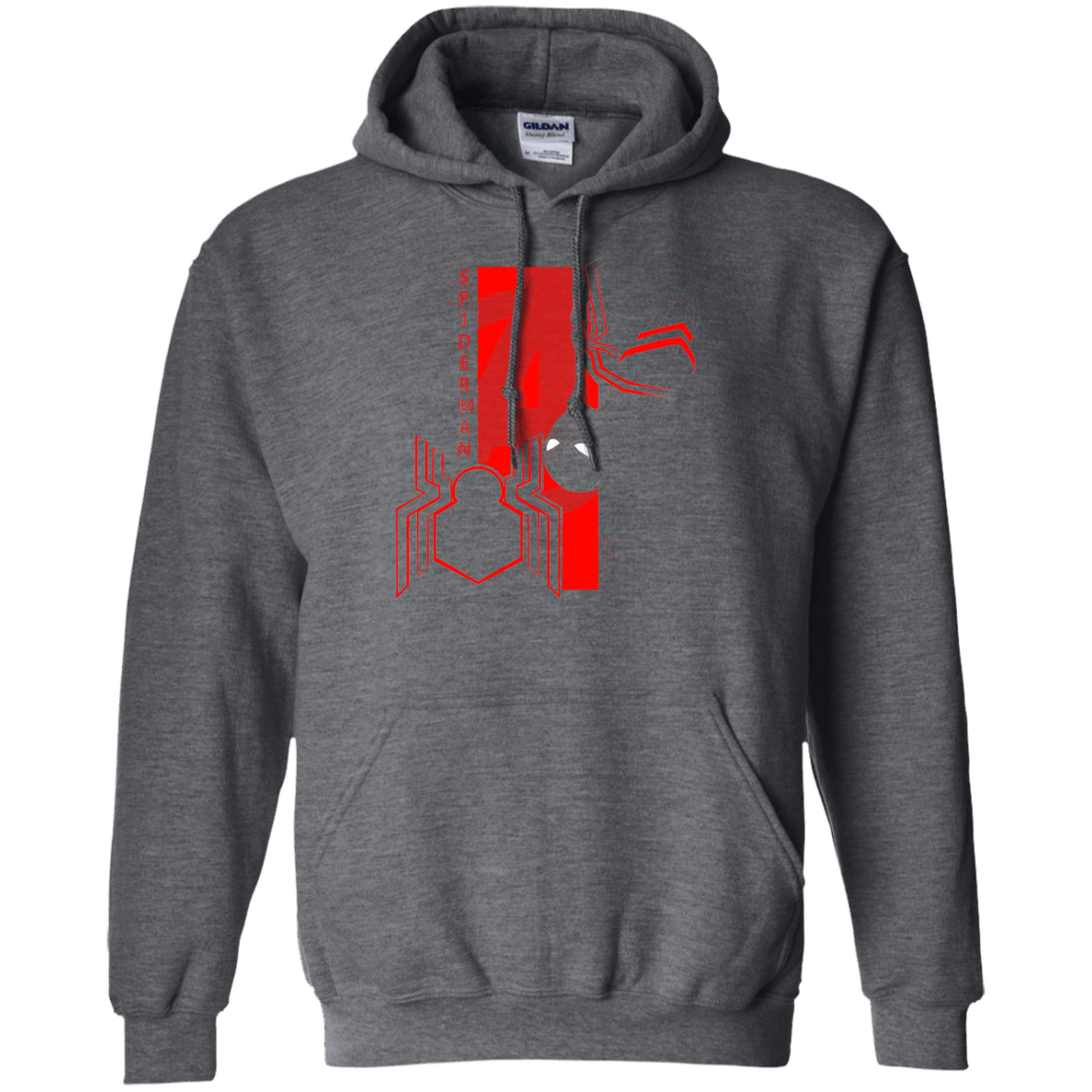 Sweatshirts Dark Heather / S Spiderman Profile Pullover Hoodie