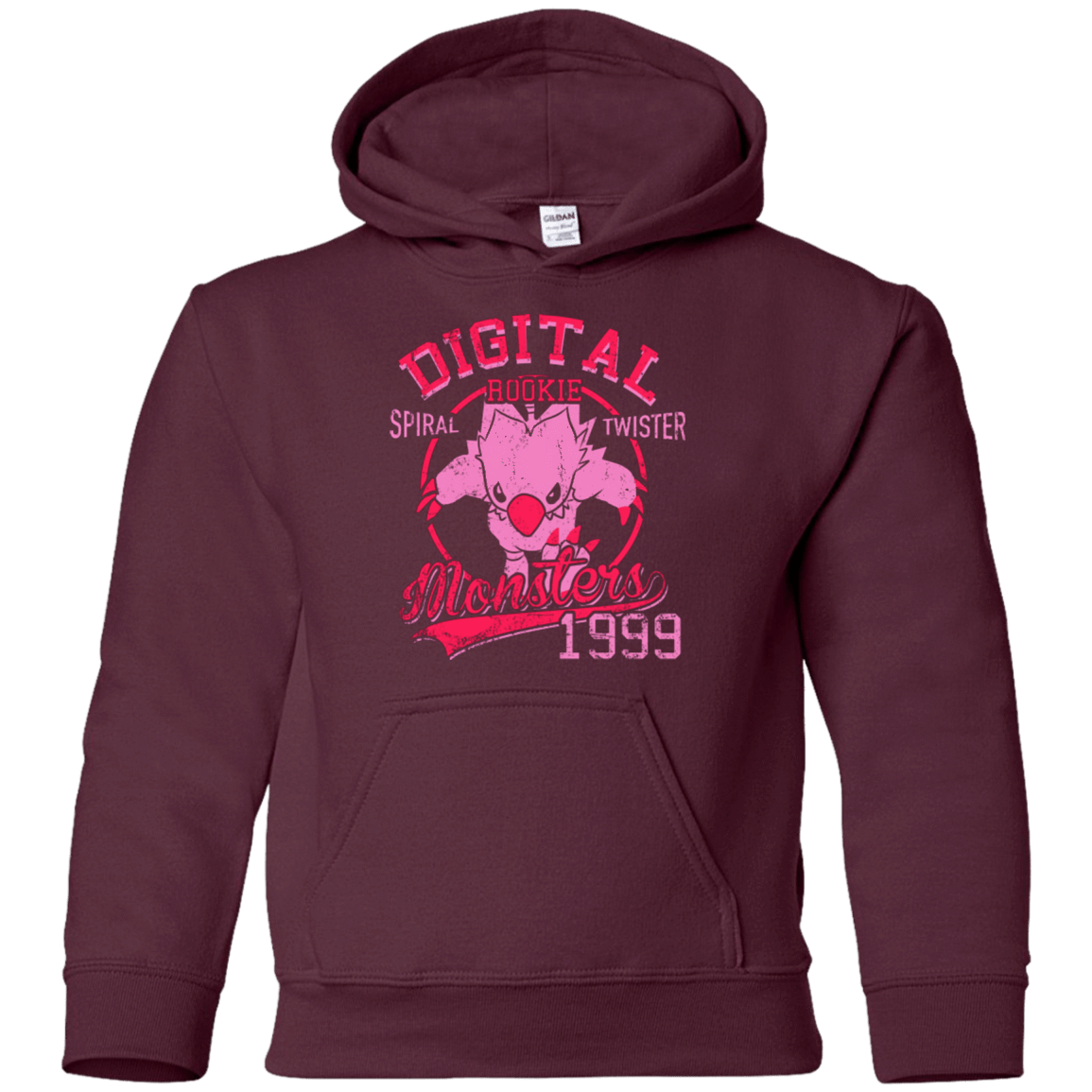 Sweatshirts Maroon / YS Spiral Twister Youth Hoodie