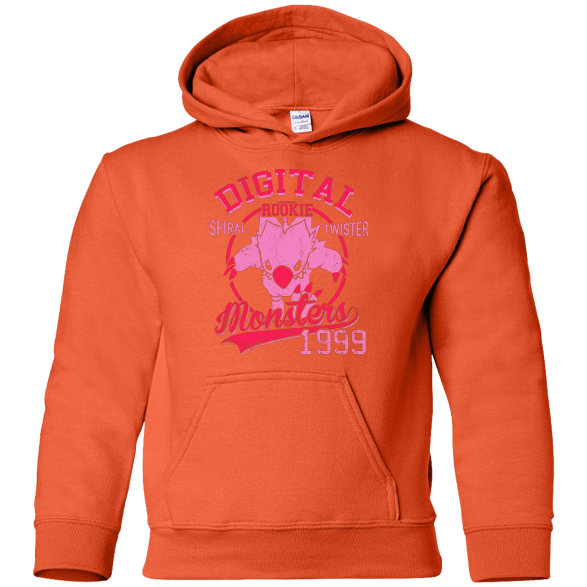 Sweatshirts Orange / YS Spiral Twister Youth Hoodie
