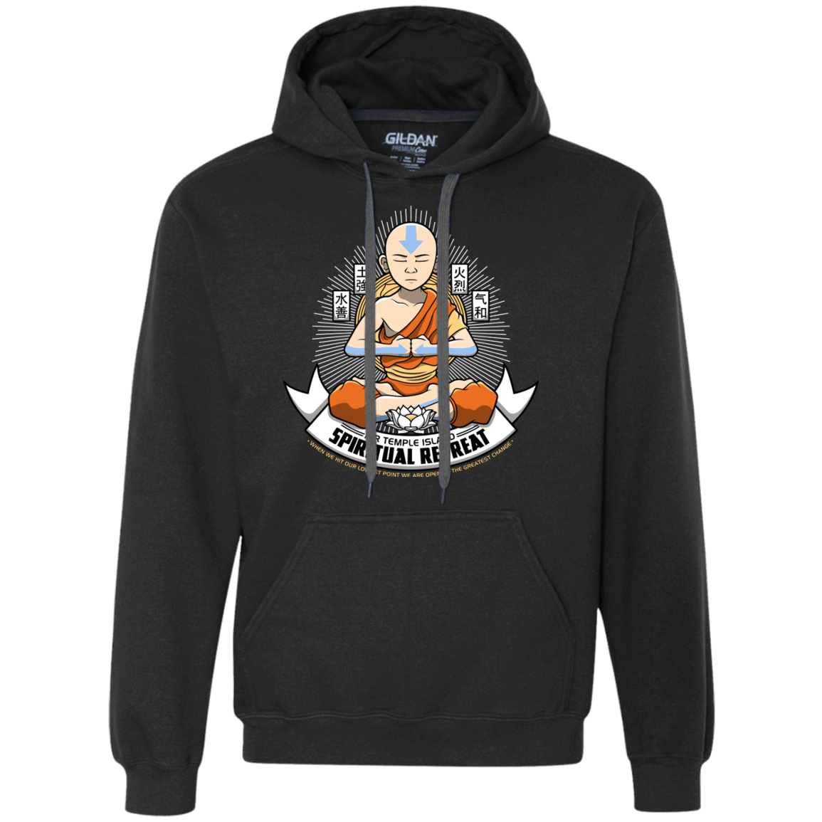 Sweatshirts Black / Small SPIRITUAL RETREATT Premium Fleece Hoodie