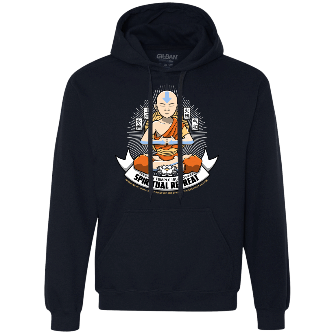 Sweatshirts Navy / Small SPIRITUAL RETREATT Premium Fleece Hoodie