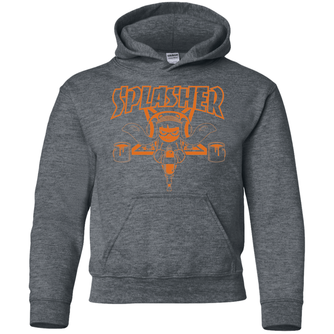 Sweatshirts Dark Heather / YS SPLASHER Youth Hoodie