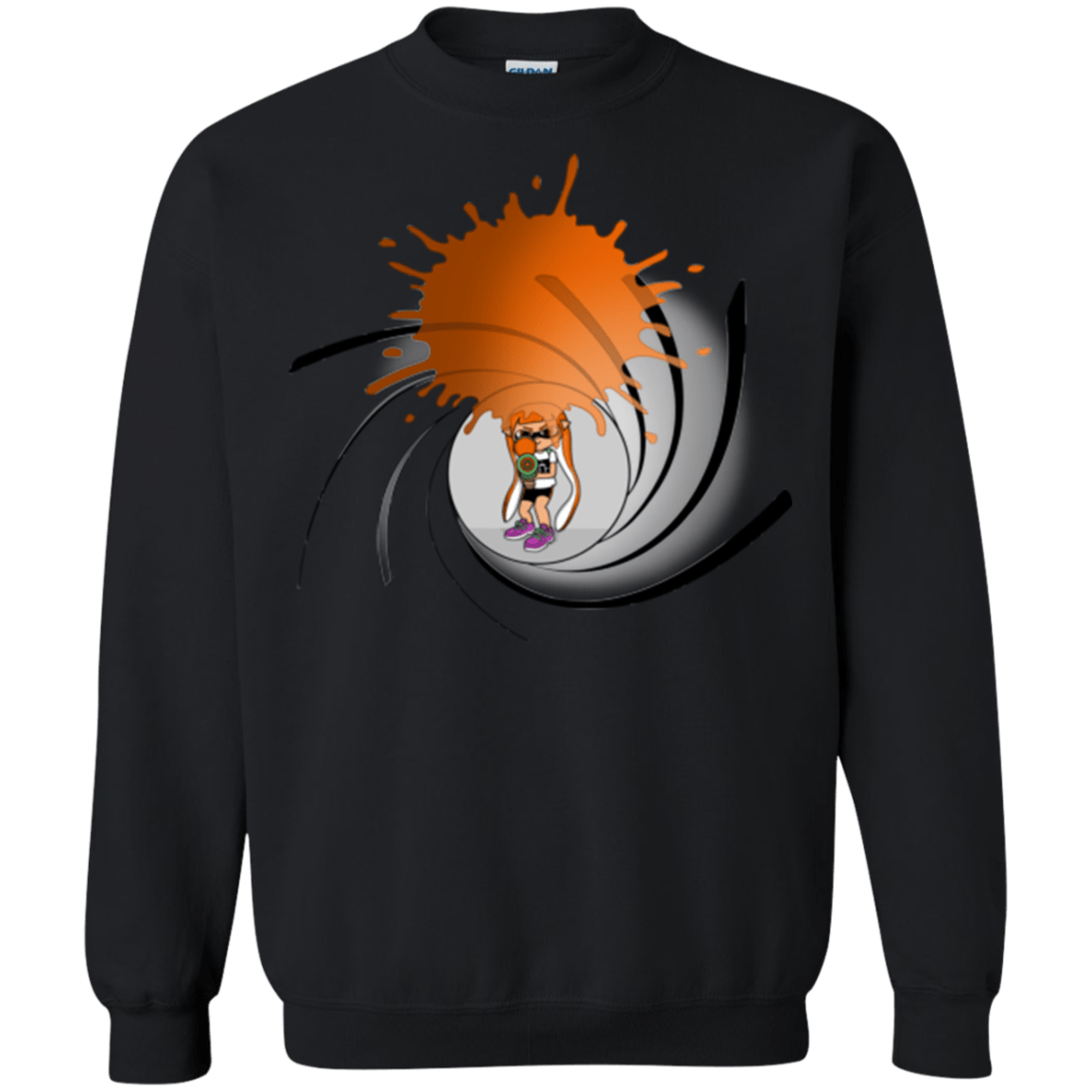 Sweatshirts Black / Small Splat 007 Crewneck Sweatshirt