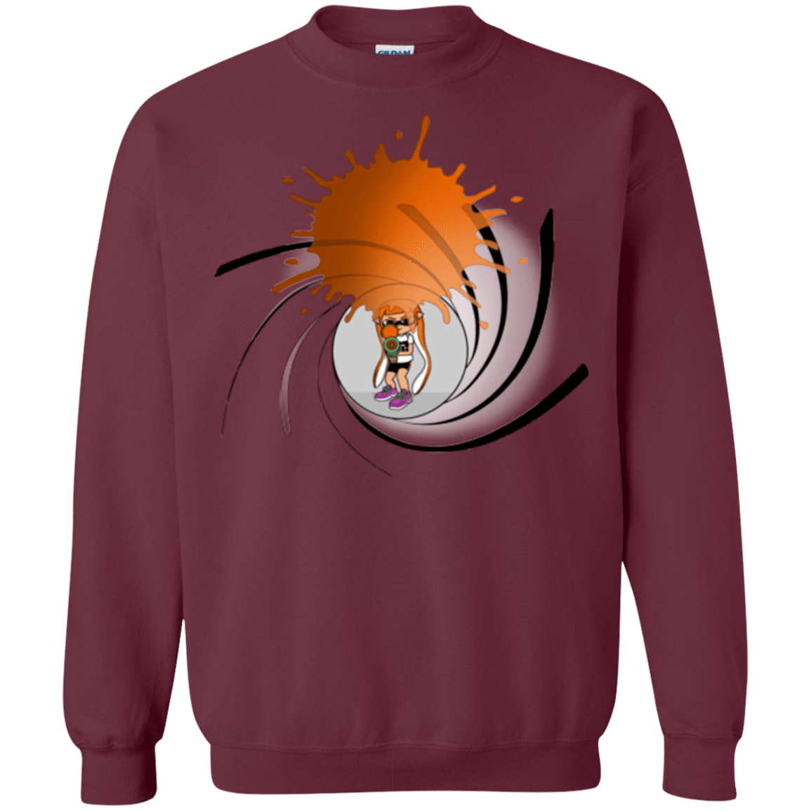 Sweatshirts Maroon / Small Splat 007 Crewneck Sweatshirt