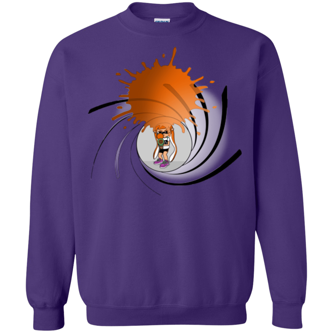 Sweatshirts Purple / Small Splat 007 Crewneck Sweatshirt