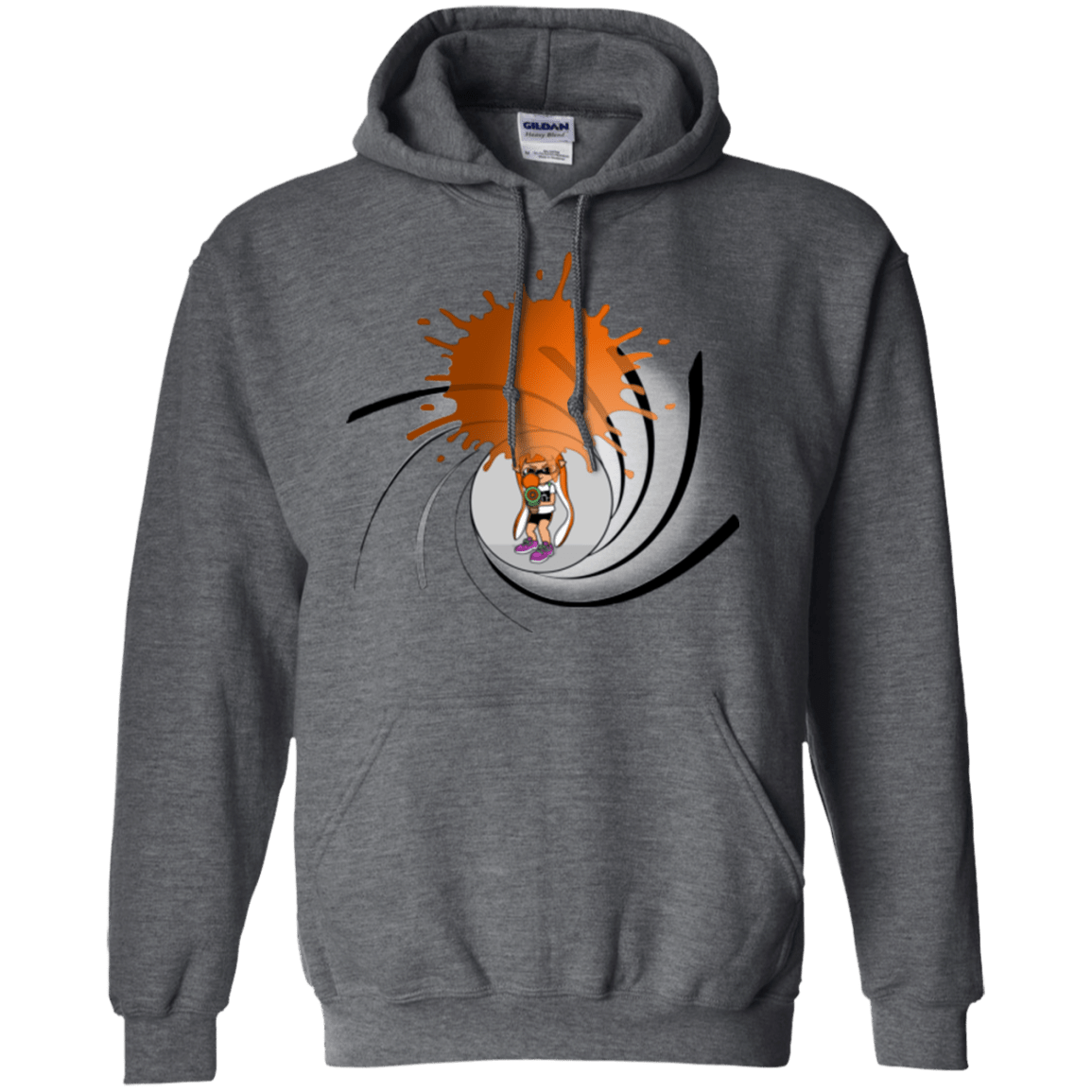 Sweatshirts Dark Heather / Small Splat 007 Pullover Hoodie