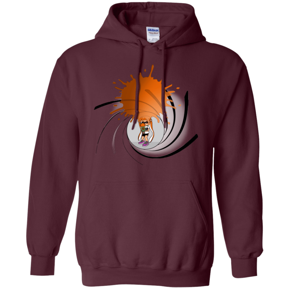 Sweatshirts Maroon / Small Splat 007 Pullover Hoodie