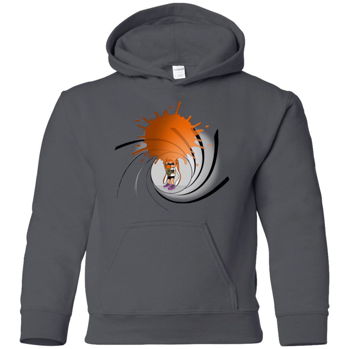 Sweatshirts Charcoal / YS Splat 007 Youth Hoodie