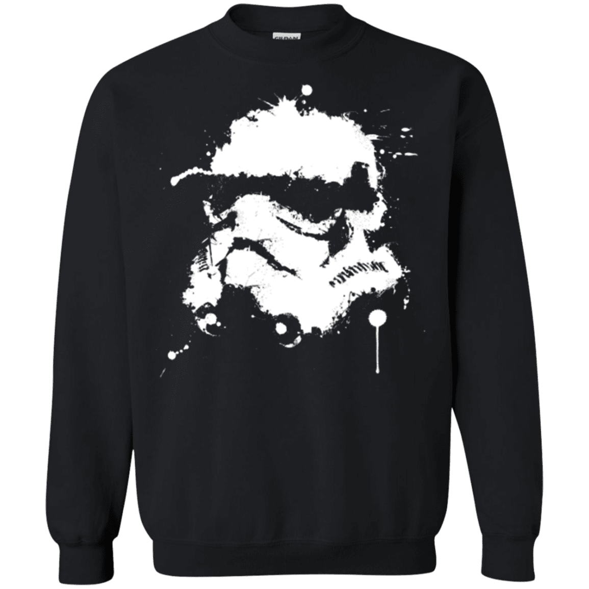 Sweatshirts Black / Small Splatted Helmet Crewneck Sweatshirt
