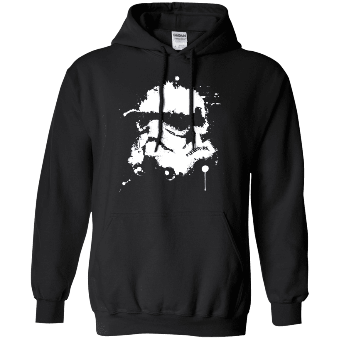 Sweatshirts Black / Small Splatted Helmet Pullover Hoodie