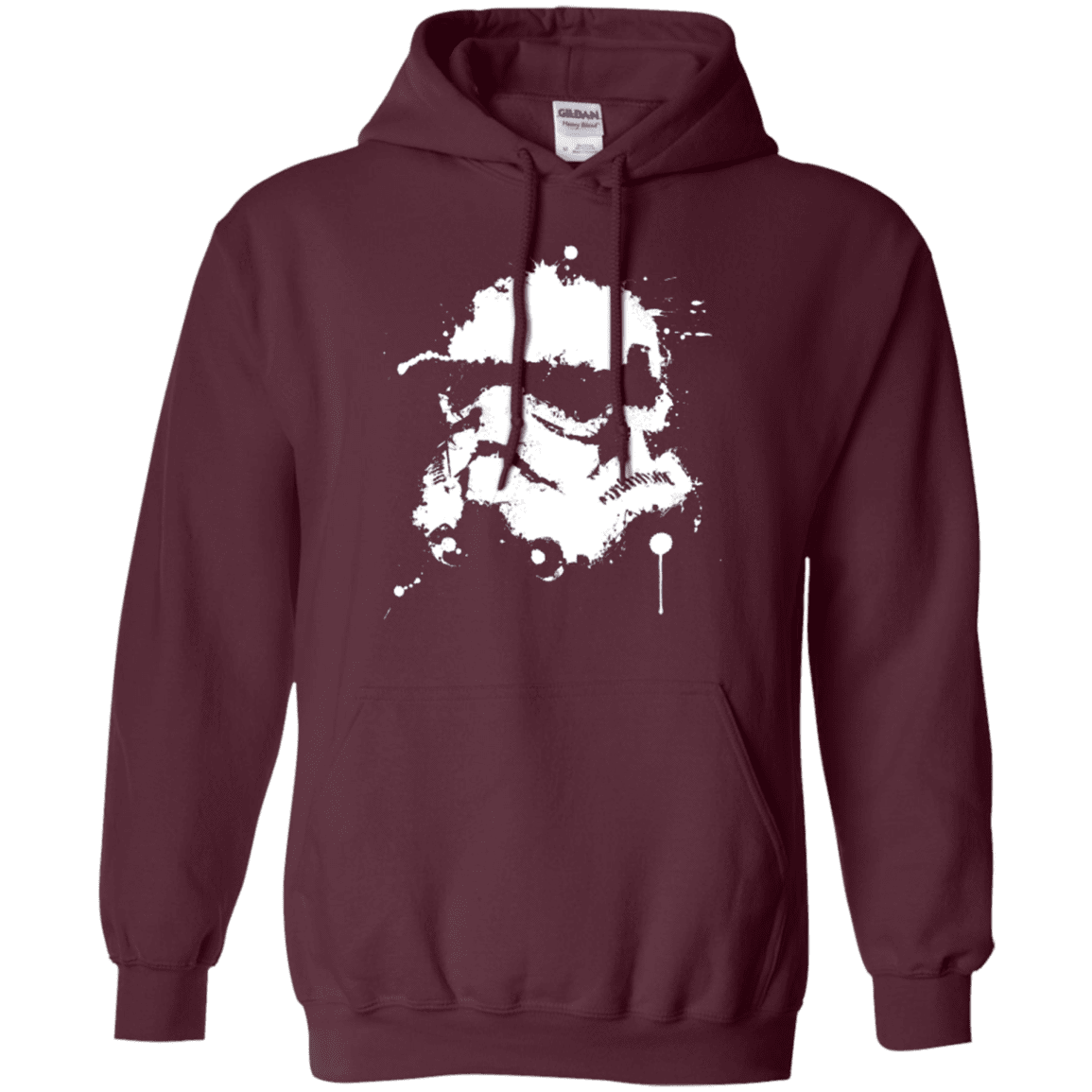 Sweatshirts Maroon / Small Splatted Helmet Pullover Hoodie