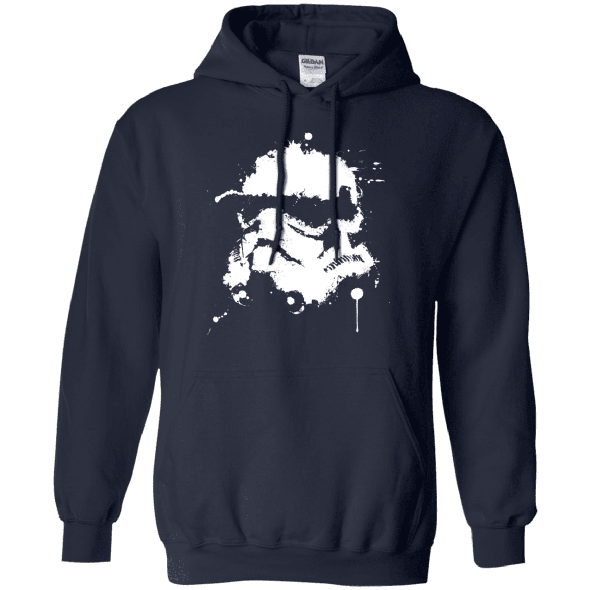 Sweatshirts Navy / Small Splatted Helmet Pullover Hoodie