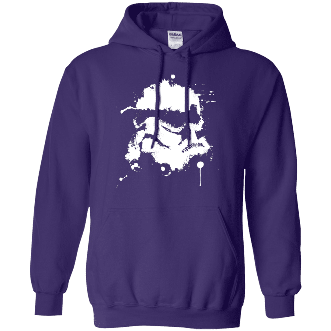 Sweatshirts Purple / Small Splatted Helmet Pullover Hoodie