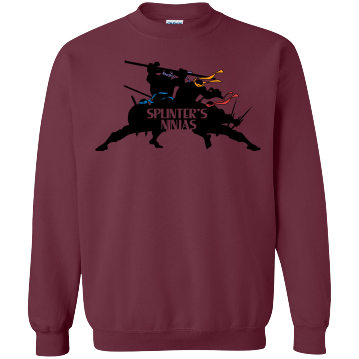 Sweatshirts Maroon / S Splinters Ninjas Crewneck Sweatshirt