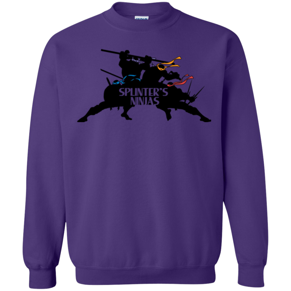 Sweatshirts Purple / S Splinters Ninjas Crewneck Sweatshirt