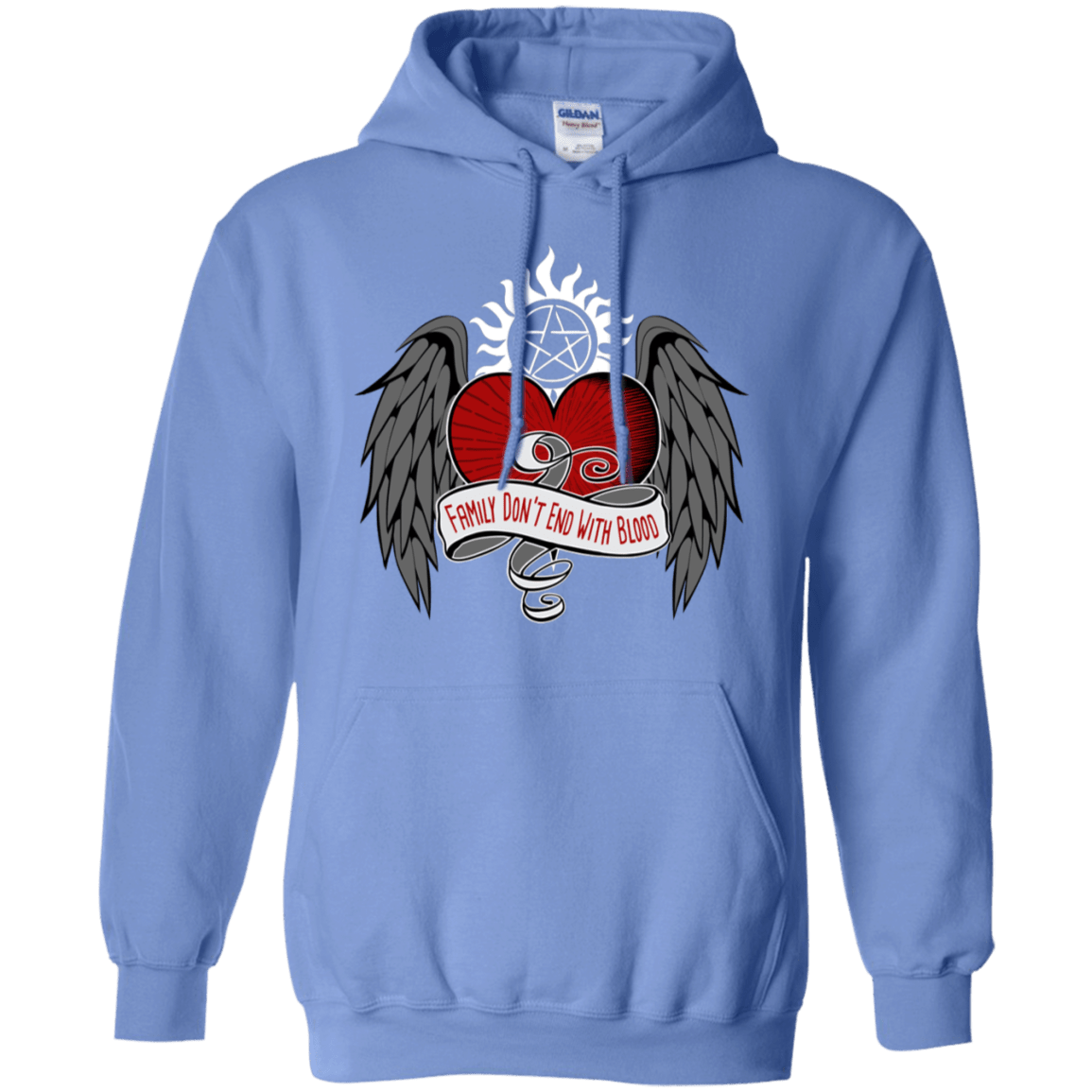 Sweatshirts Carolina Blue / S SPN Tattoo Pullover Hoodie