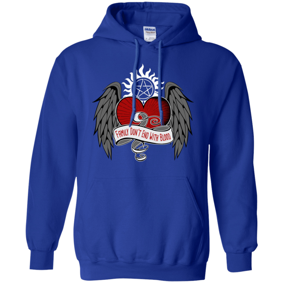 Sweatshirts Royal / S SPN Tattoo Pullover Hoodie