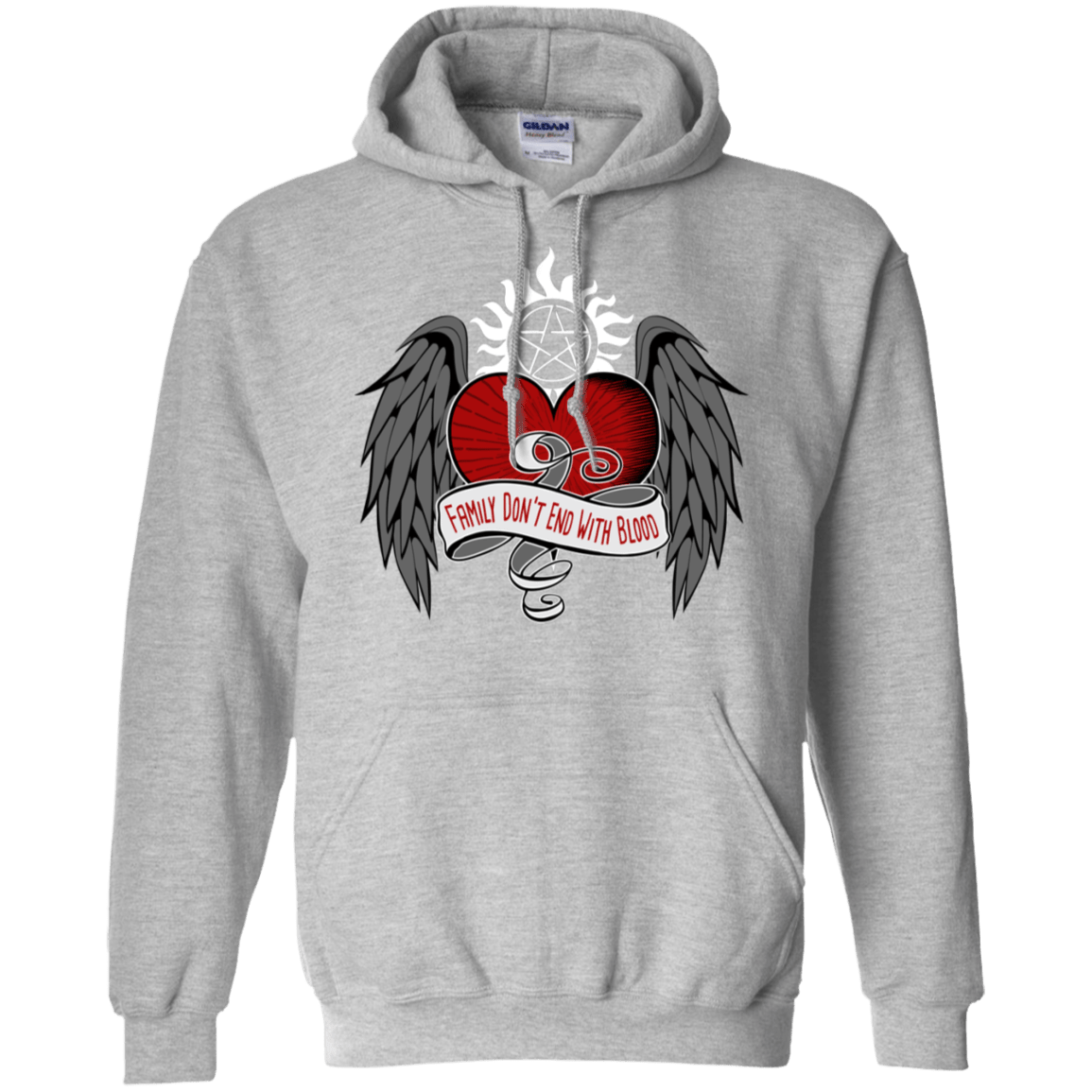 Sweatshirts Sport Grey / S SPN Tattoo Pullover Hoodie