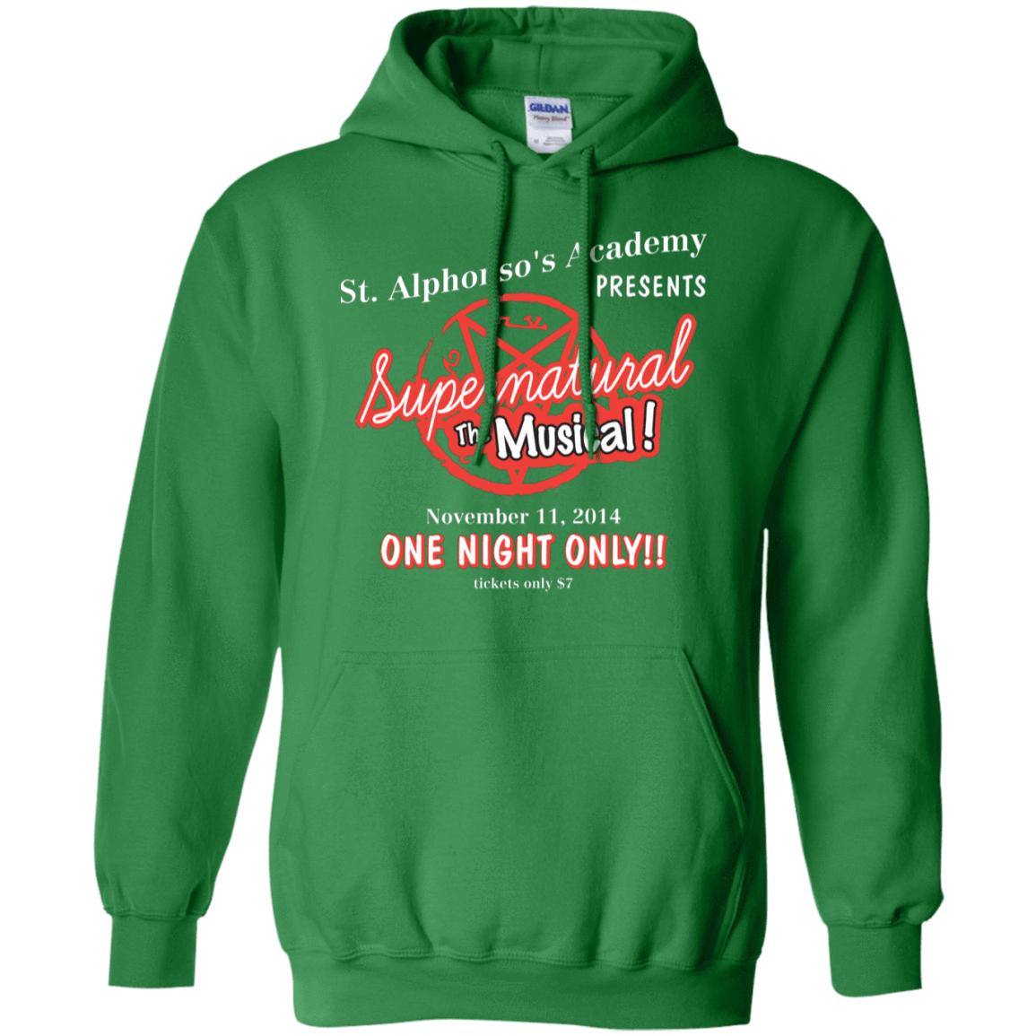 Sweatshirts Irish Green / S SPN The Musical Pullover Hoodie