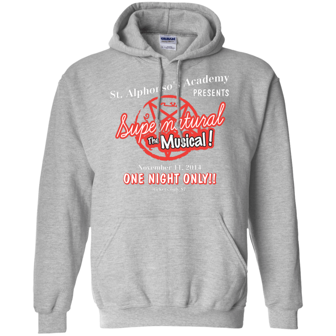 Sweatshirts Sport Grey / S SPN The Musical Pullover Hoodie