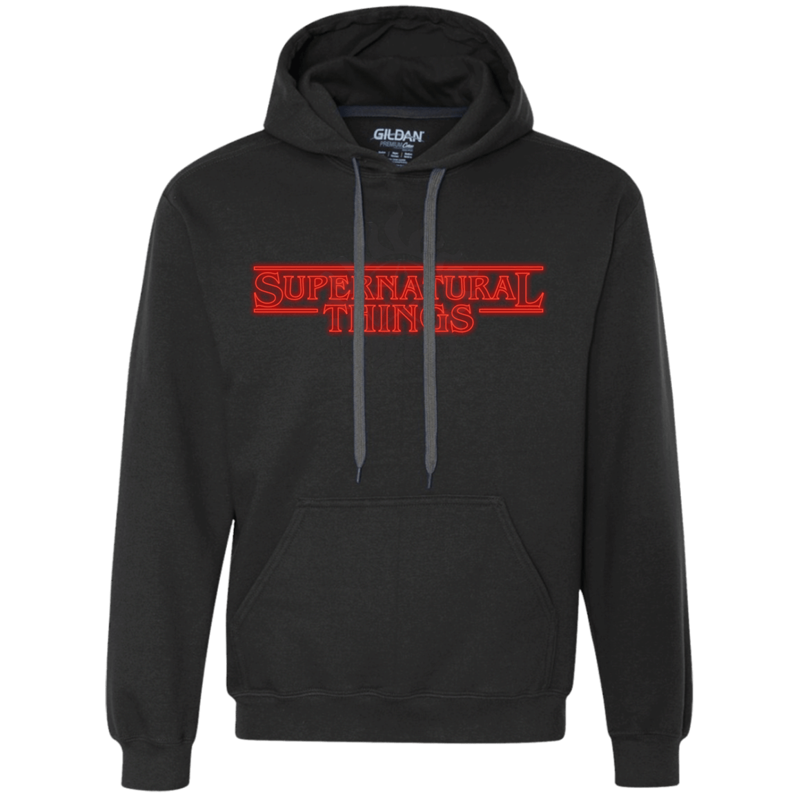 Sweatshirts Black / S SPN Things Premium Fleece Hoodie