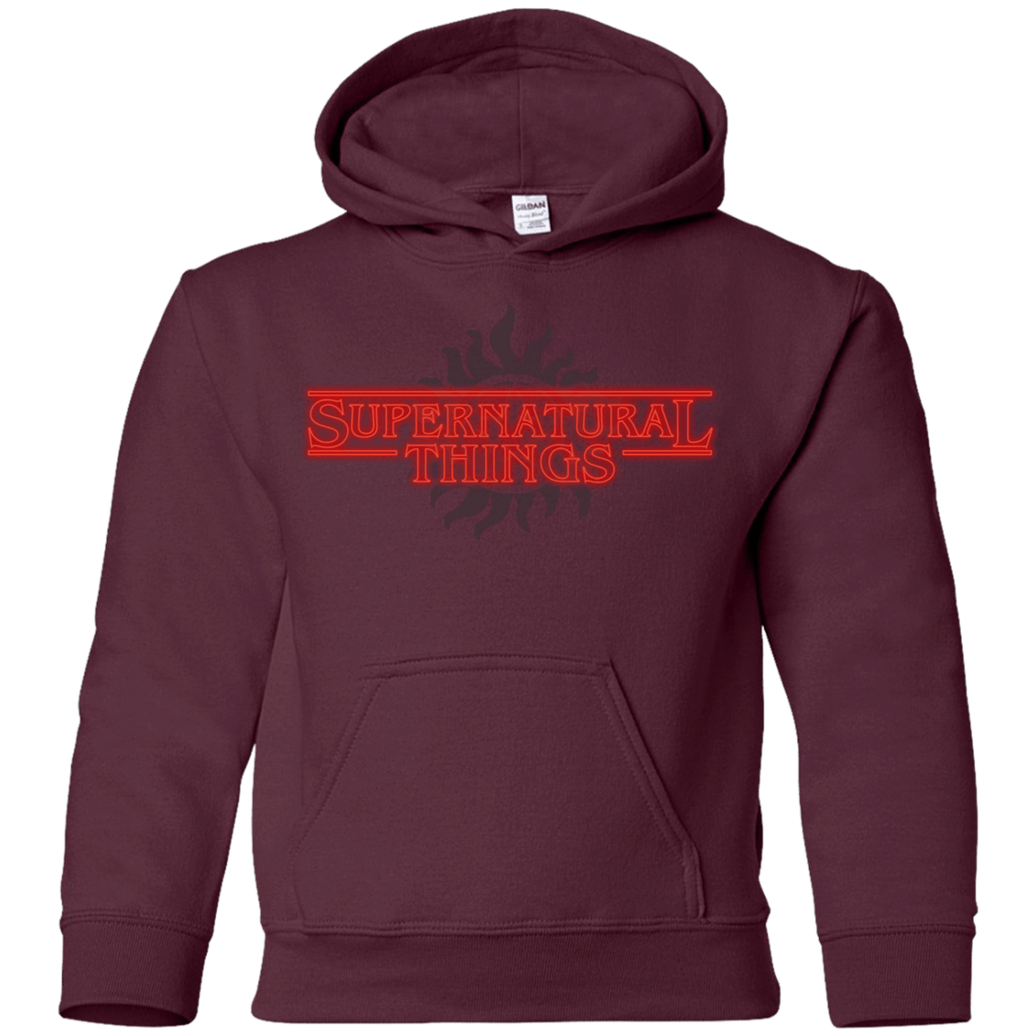 Sweatshirts Maroon / YS SPN Things Youth Hoodie