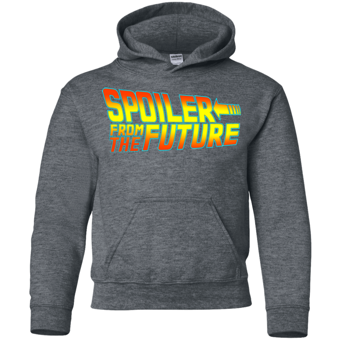 Sweatshirts Dark Heather / YS Spoiler from the future Youth Hoodie