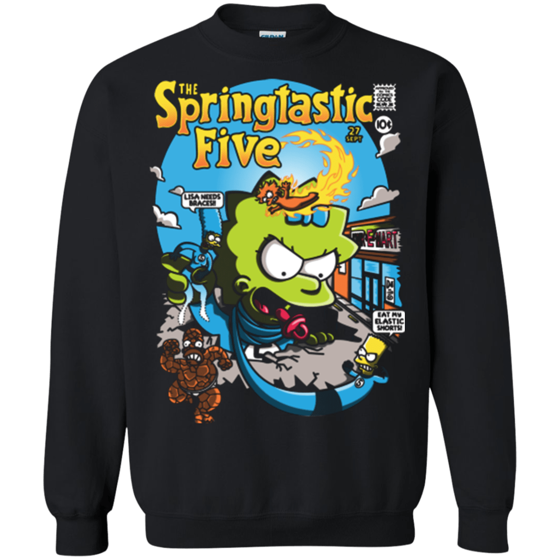 Sweatshirts Black / Small Springtastic Crewneck Sweatshirt