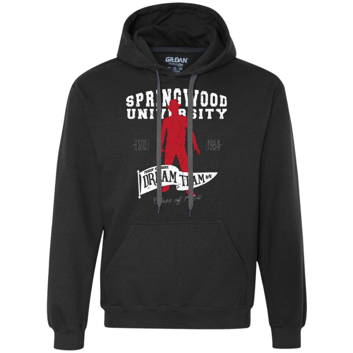 Sweatshirts Black / Small Springwood University Premium Fleece Hoodie