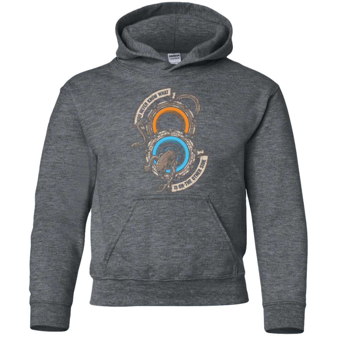 Sweatshirts Dark Heather / YS STAR PORTALS Youth Hoodie