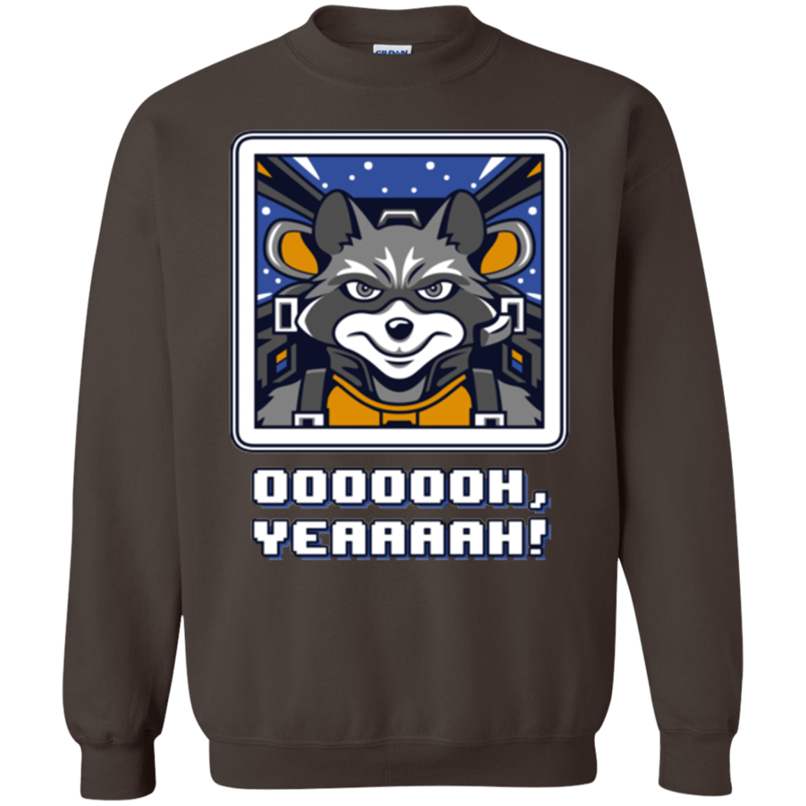 Sweatshirts Dark Chocolate / Small Star Raccoon Crewneck Sweatshirt
