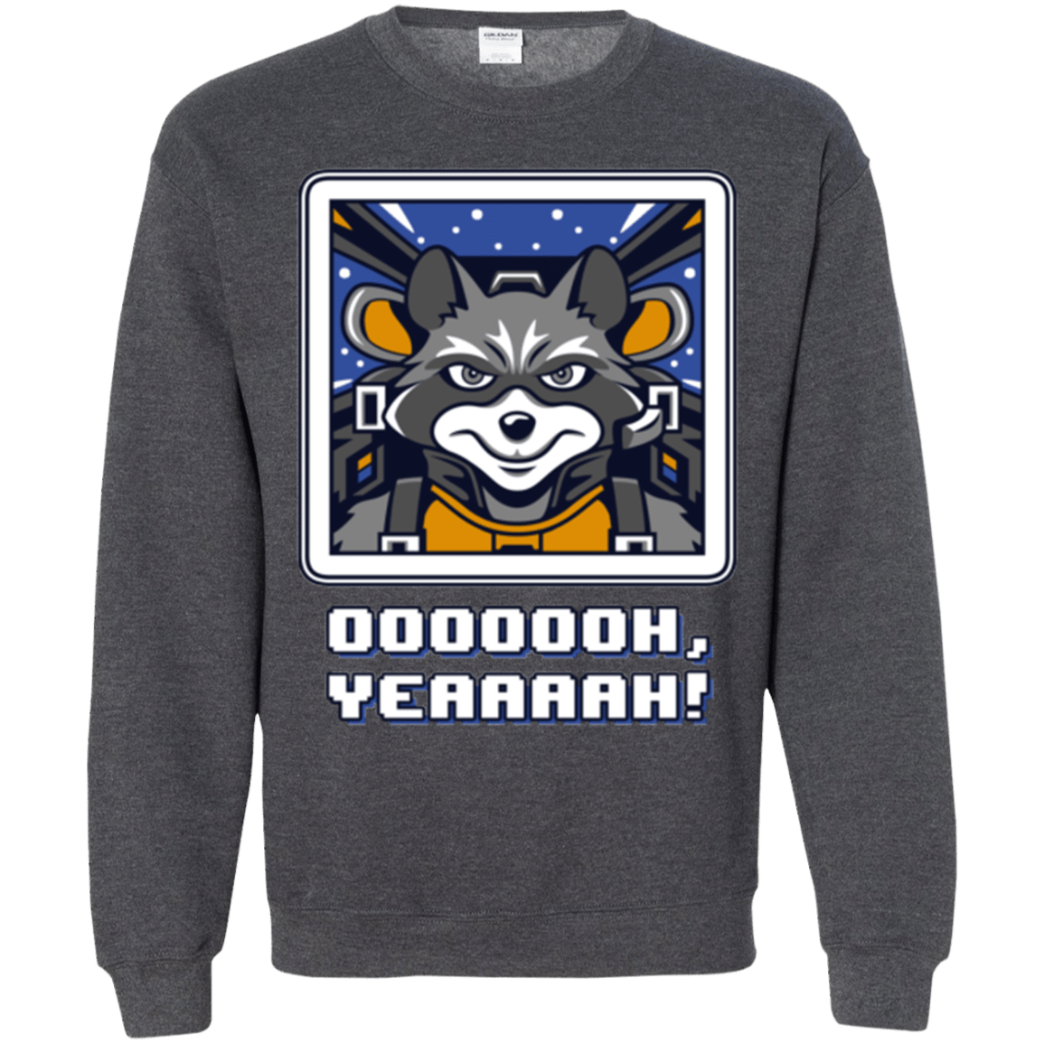 Sweatshirts Dark Heather / Small Star Raccoon Crewneck Sweatshirt