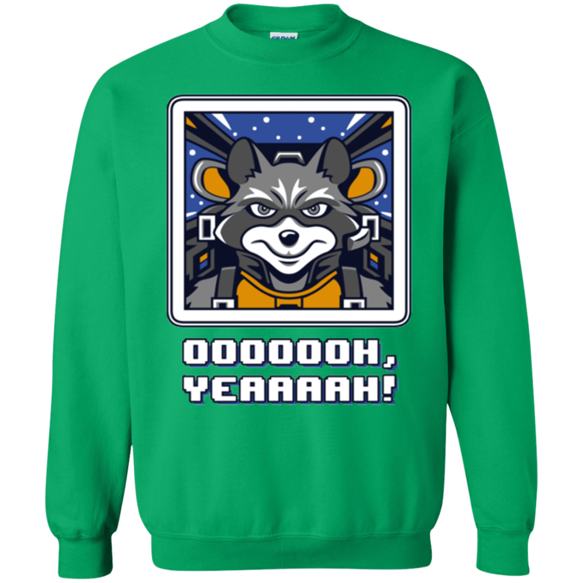 Sweatshirts Irish Green / Small Star Raccoon Crewneck Sweatshirt