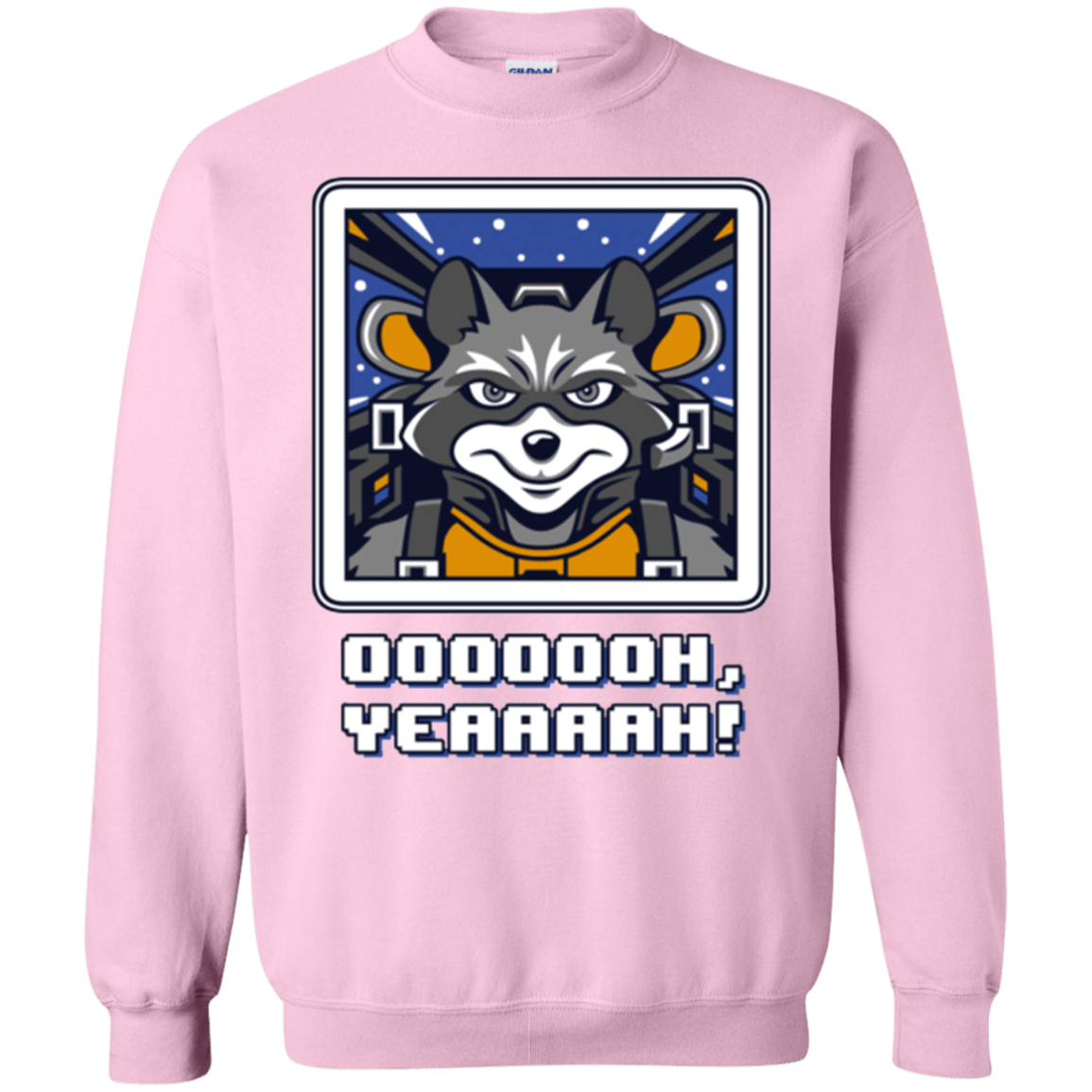 Sweatshirts Light Pink / Small Star Raccoon Crewneck Sweatshirt