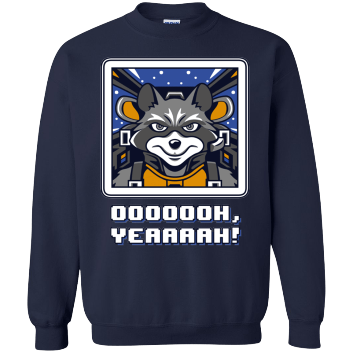 Sweatshirts Navy / Small Star Raccoon Crewneck Sweatshirt
