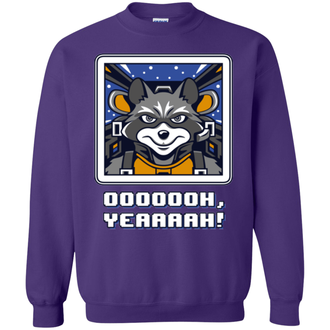 Sweatshirts Purple / Small Star Raccoon Crewneck Sweatshirt